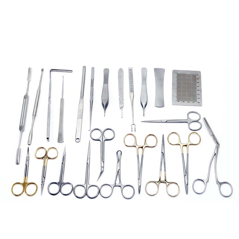 Rhinoplasty Kit Nasal Scissors Stainless Steel 23pcs Septum Scissors ...