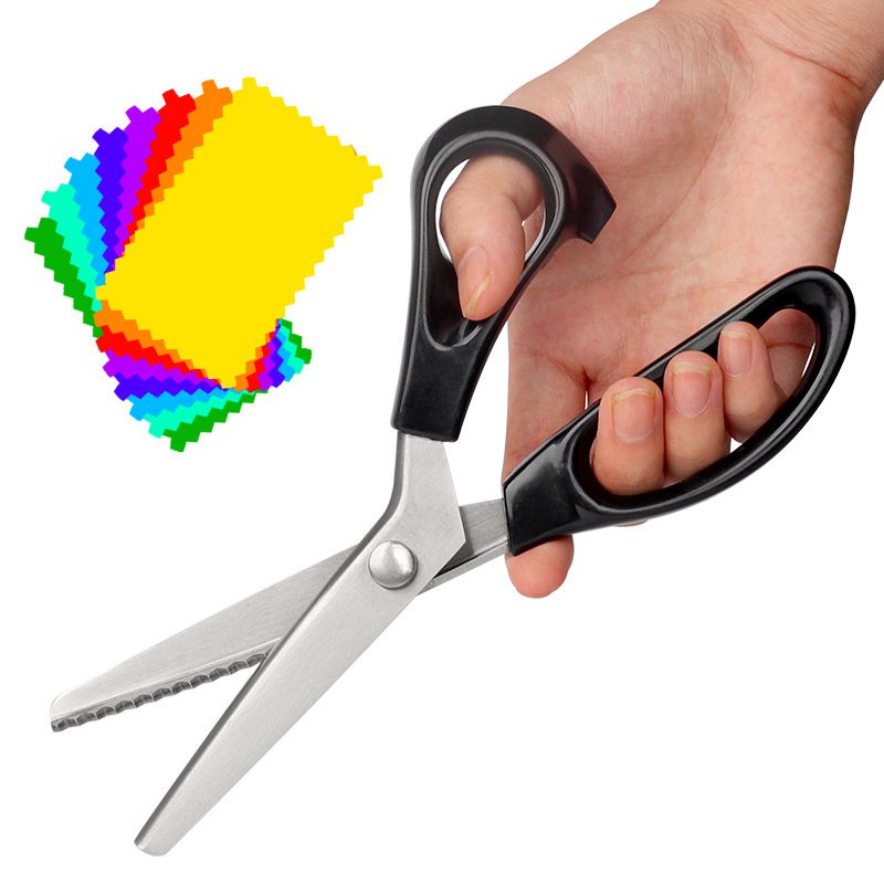 Sewing scissors Zig Zag Dressmaking Shear DIY Tool Pinking Scissor