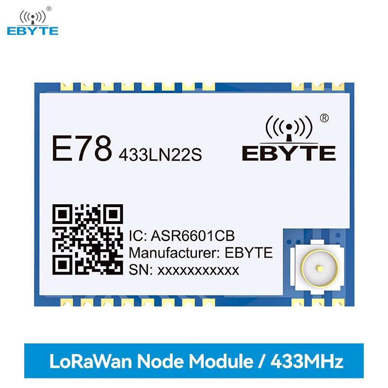 ASR6601 LoRa SoC RF Module 433MHz EBYTE E78-433LN22S(6601) 22dBm 5.5KM ...