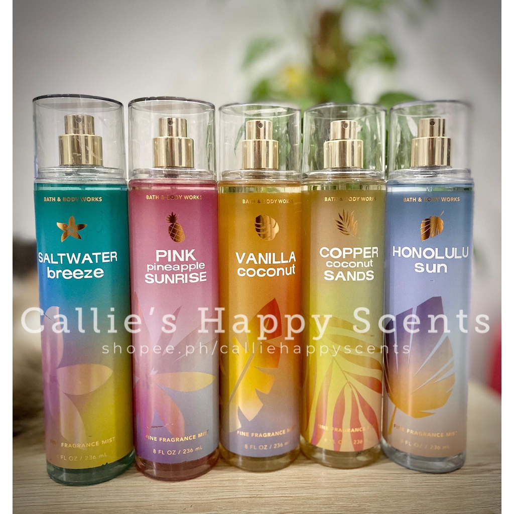 Bath and Body Works Fine Fragrance Mists Tropicals 2022 10ml Shopee
