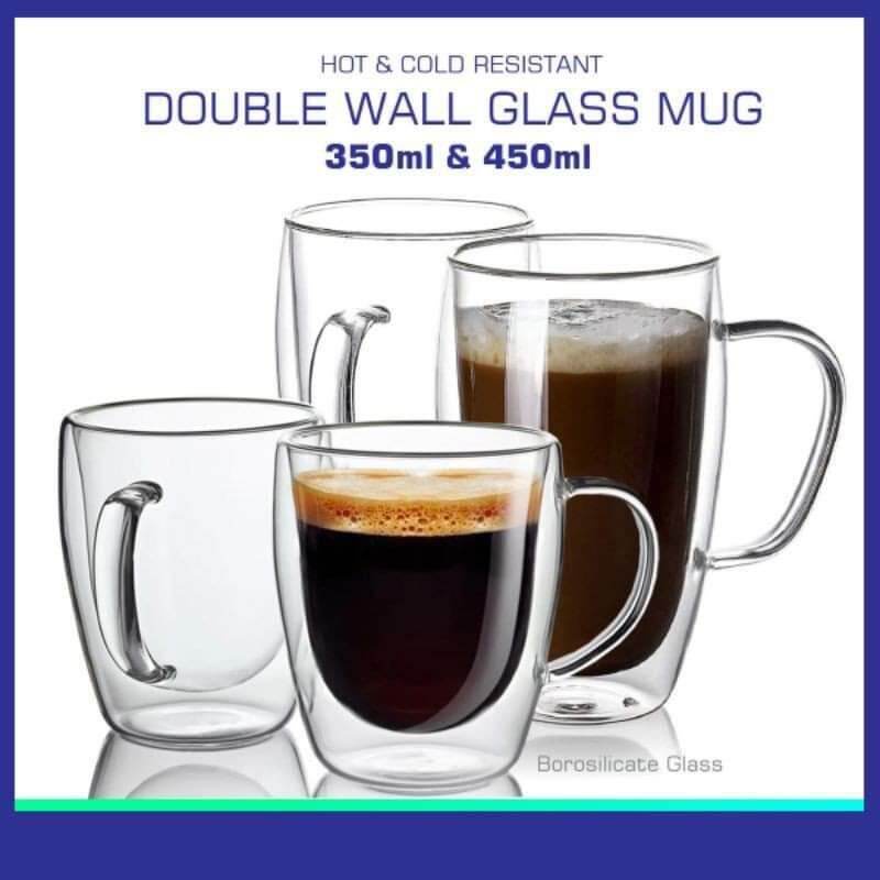 S9 Double wall glass cup coffee glass cup mug double layer glasscup