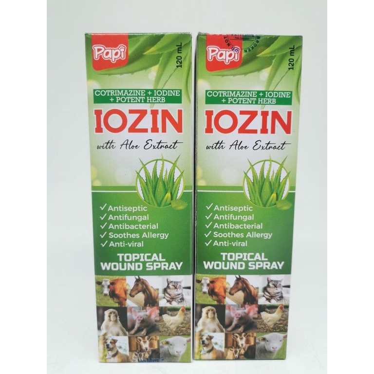 IOZIN TOPICAL WOUND SPRAY FOR DOGS WITH ALOE EXTRACT 120 ML Shopee Philippines