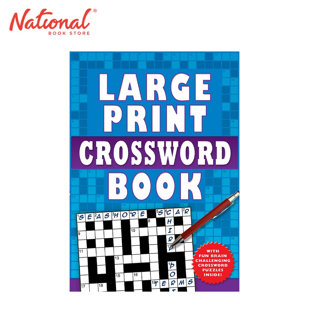 Large Print Crossword Book 1 to 2 Trade Paperback Puzzle Games