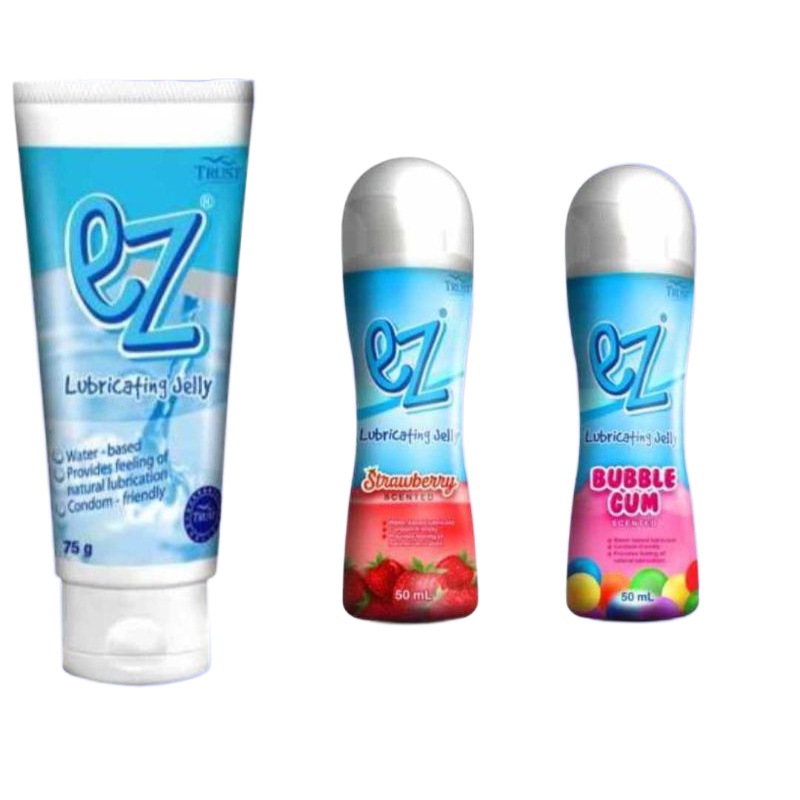 EZ LUBRICATING JELLY 75 GRAMS and NEW VARIANTS (DISCREET PACKAGING