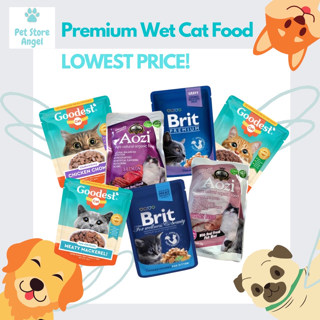 Aozi Goodest Brit Wet Cat Food LOWEST PRICE Catfood Shopee Philippines
