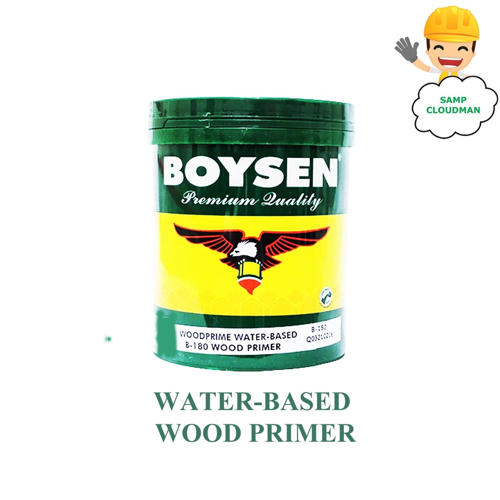 BOYSEN WoodPrime Waterbased Wood Primer 1 Liter B180 Primer First