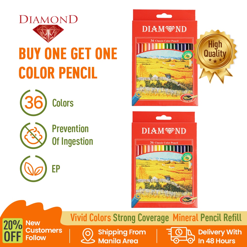 DIAMOND COLOR PENCIL 36COLOR LONG PENCIL FABER CASTELL AR MATERIALS OIL
