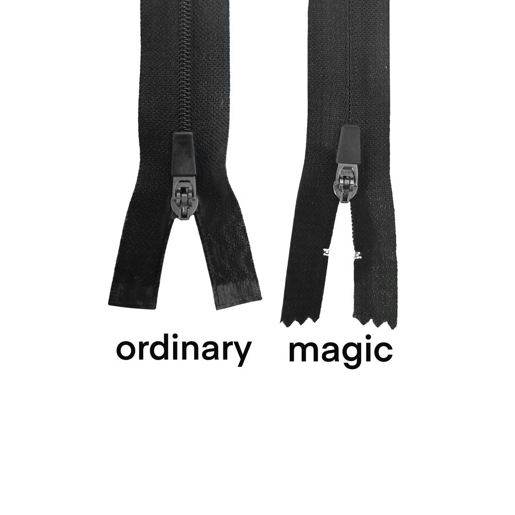 3 Zipper / ordinary zipper MAGIC ZIPPER PLASTIC HANDLE ALL SIZE PER