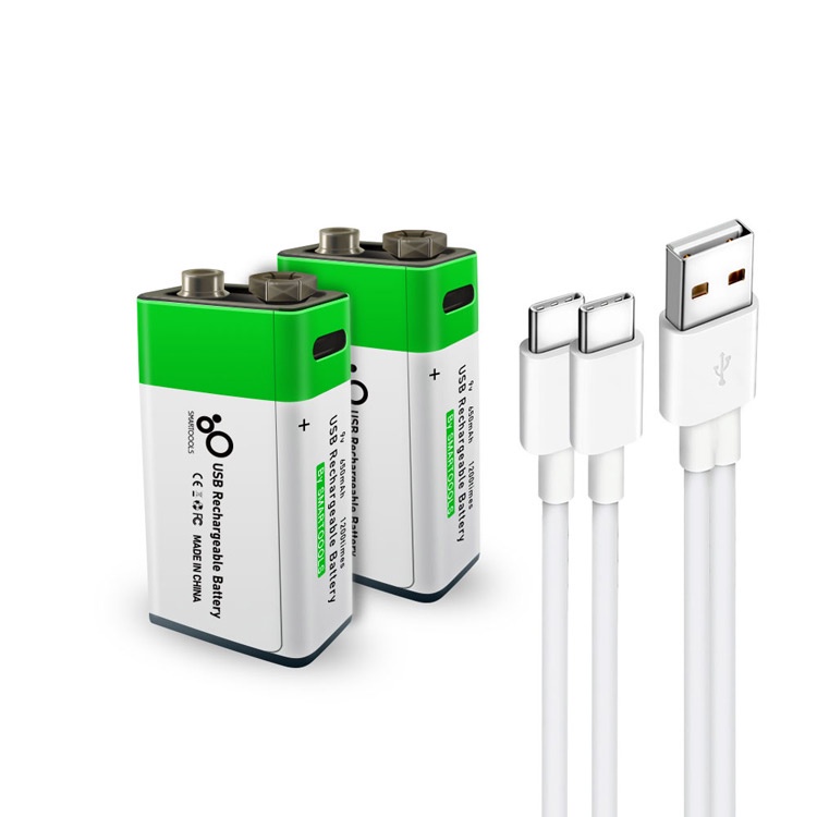 650mah 1200 Times Li Ion 9v Rechargeable Batteries 9 Volt Type Usb Charging Battery 9vst Ndxm 5417