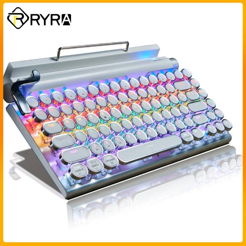 83 Keys Gaming Keyboards Teclado Mecânico Wireless RGB Teclado Dot