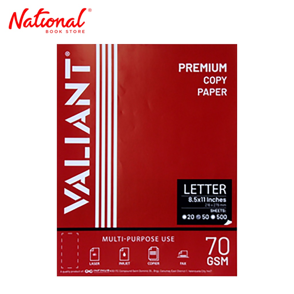 Valiant Typewriting Paper Short 20's 70gsm School & Office Supplies