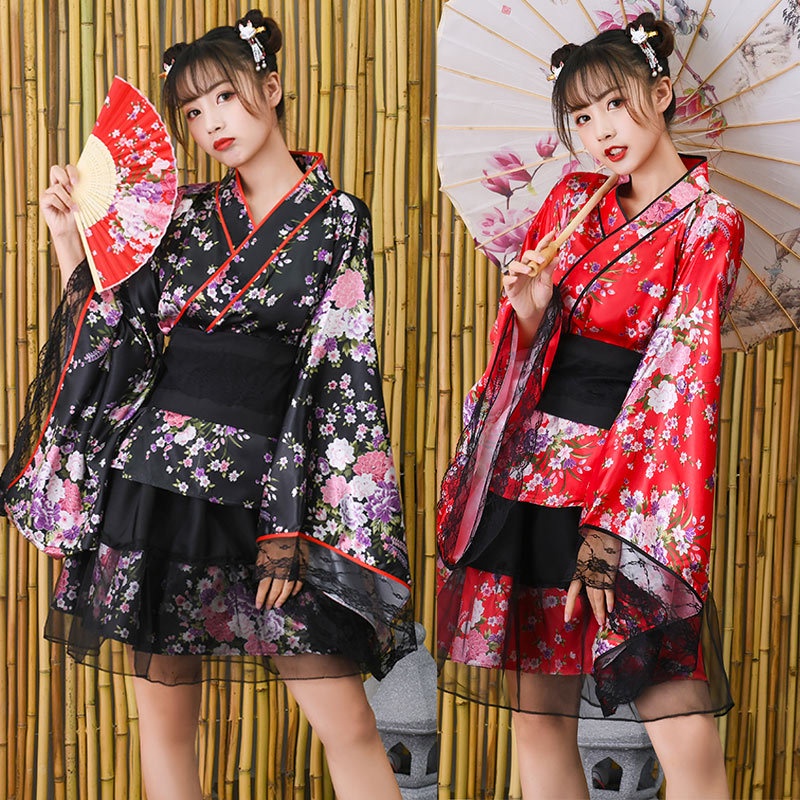 Japanese Style cosplay Anime Costume Cute Girl Rui Improved Fireworks ...