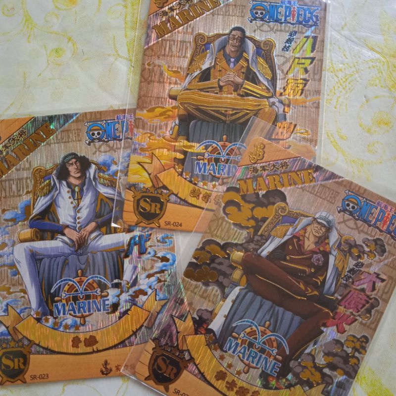 ONE PIECE SR Marine Admirals Traditing / Collectible Cards SET [Aokiji