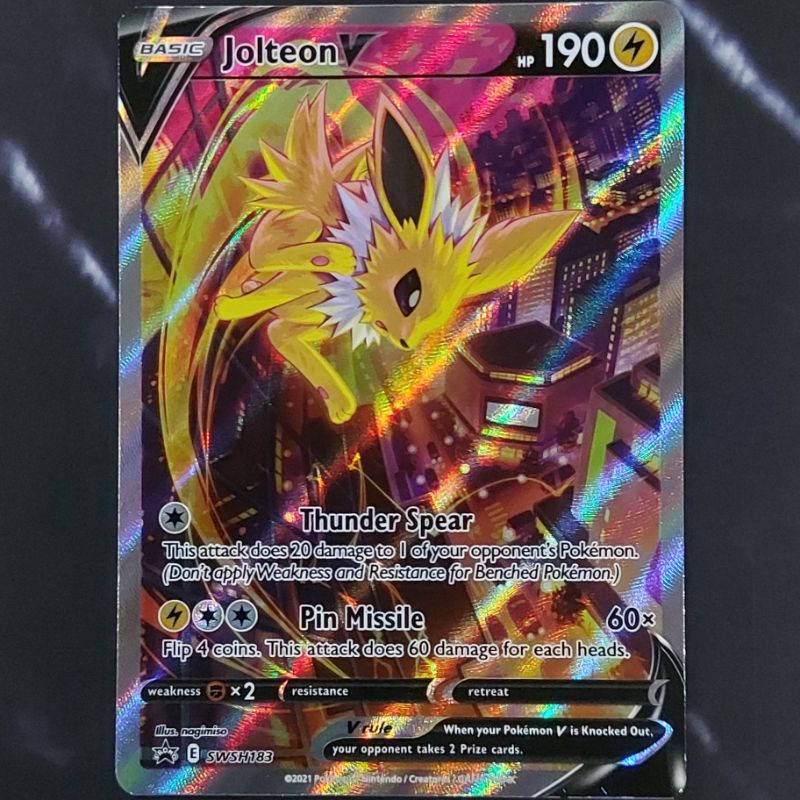 Pokemon TCG Jolteon V Alternate Art (Jolteon VMAX Premium Collection