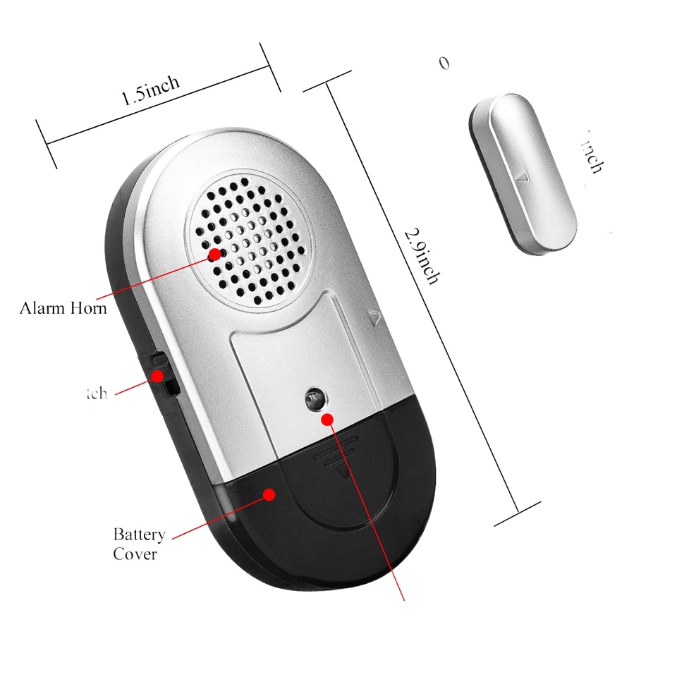 Daytech Wireless Door Alarm Window Door Open DetectorEntry burglar