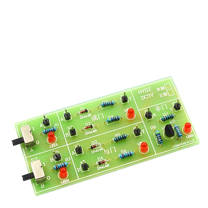 Discrete component gate circuit kit AND gate OR gate NOT gate Digital