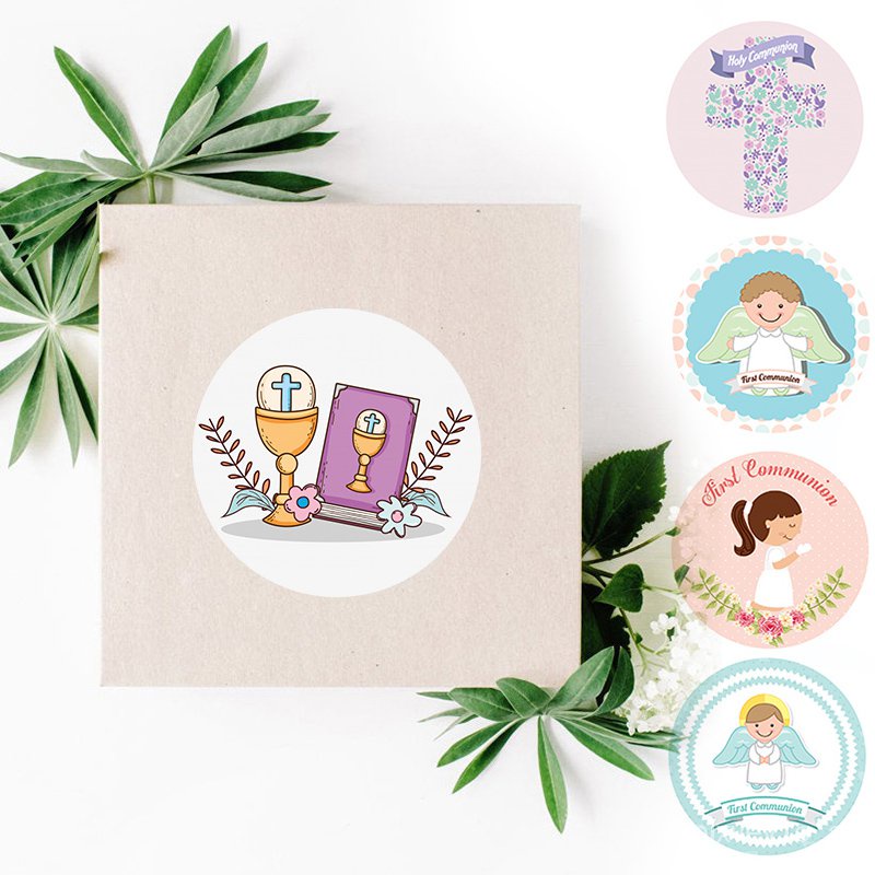 My First Communion Stickers for Church Girls Boys Bible Religious ...