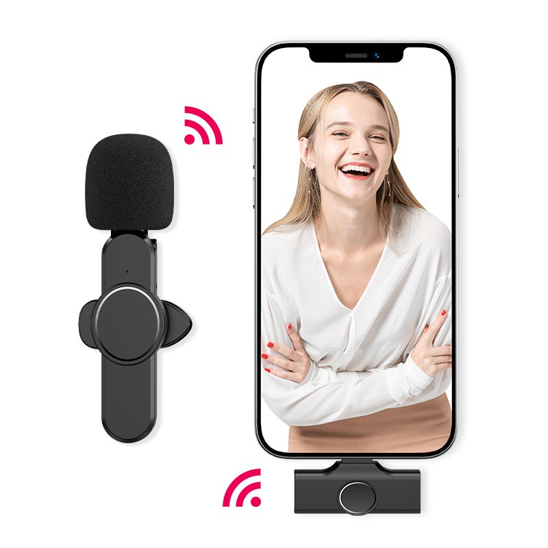 2.4ghz wireless microphone Lapel clip on mike k8 Mini Recording