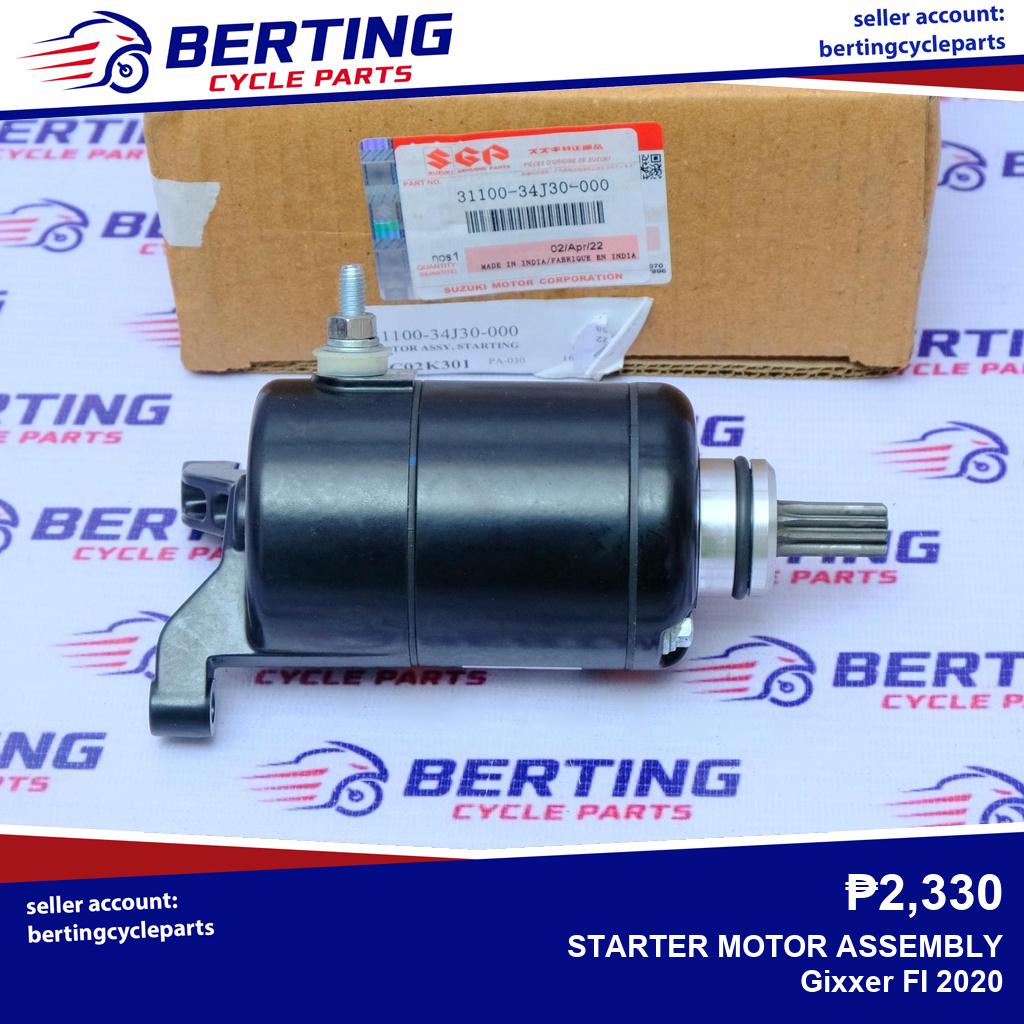 SGP STARTER MOTOR ASSEMBLY Suzuki Gixxer FI 2020 Genuine 31100-34J30 ...