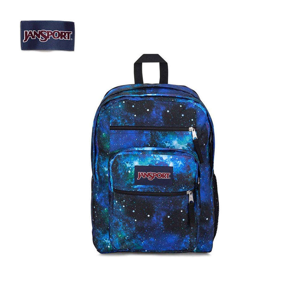 JanSport DRAWSACK Liten ryggsäck, Cyberspace Galaxy (Svart
