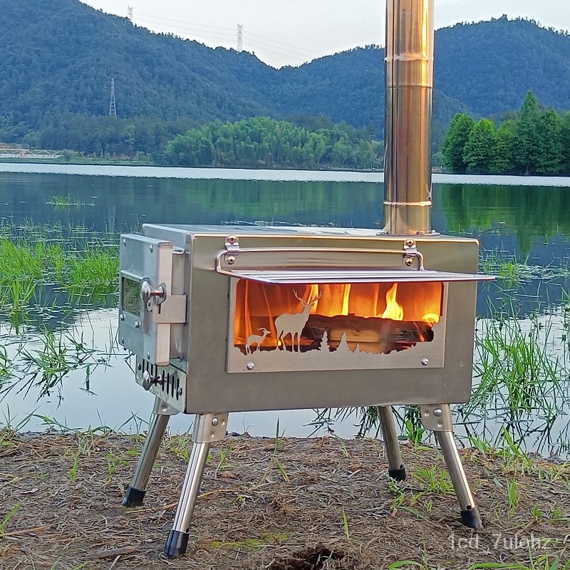 New Style Portable Outdoor Home Camping Stainless Steel Oven Heating Stoves Wood Burning Stove