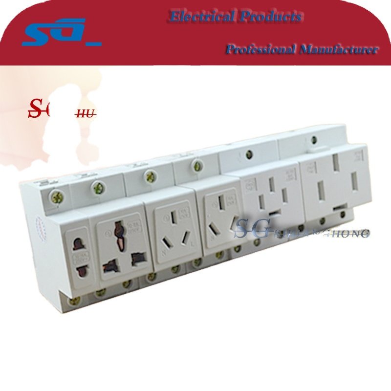 AC30 din rail electrical socket universal socket | Shopee Philippines