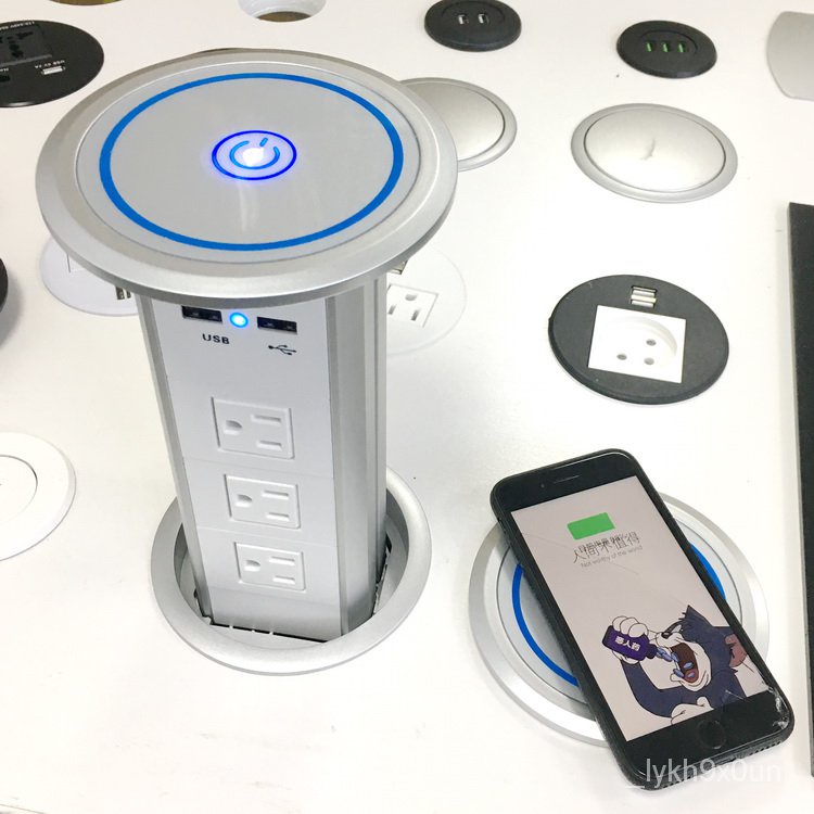 USA standard Kitchen Tabletop Counter Top Motorized Pop Up Socket Tower ...