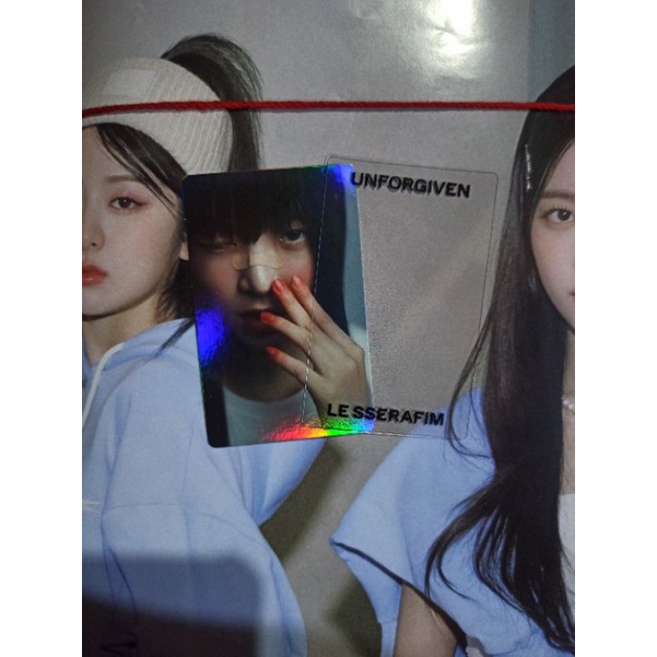 LE SSERAFIM UNFORGIVEN WEVERSE COMPACT ALBUM VER. INCLUSIONS PHOTOCARD ...