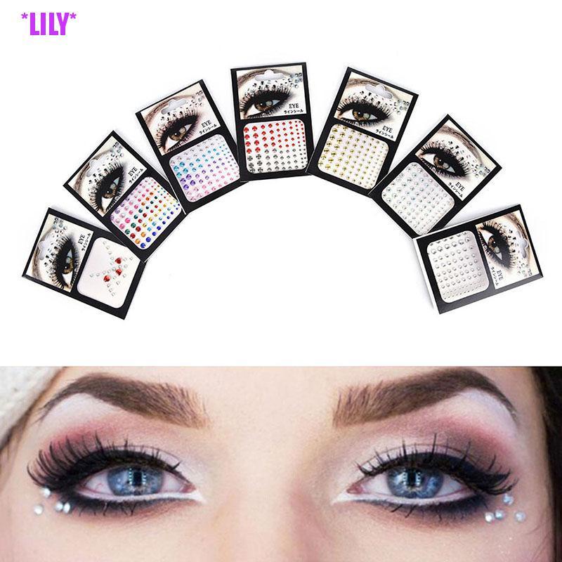 LILY> New Jewel Eyes Makeup Crystal Eyes Sticker Tattoo Diamond Glitter ...