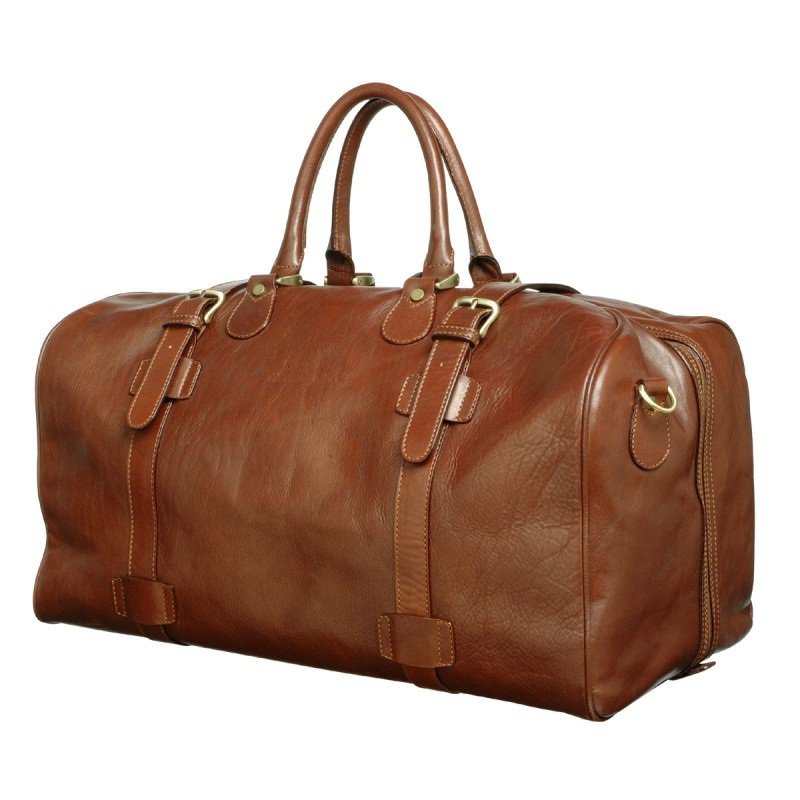 Black color leather and Canvas travel duffle bag for men travel New