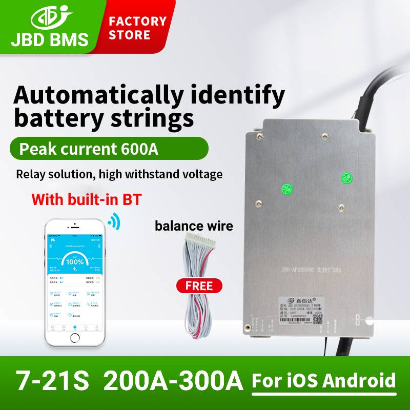 JBD Smart BMS Lifepo4 7S 8S 10S 12S 13S 14S 16S 20S 21S 200A 300A ...