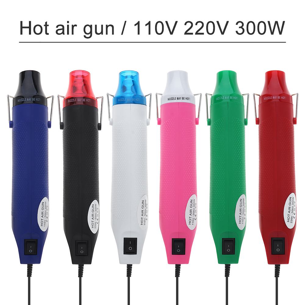 Hot Air Gun 110V / 220V 300W Heat Gun Electric Shrink Hair Dryer with Shrinking Plastic Power