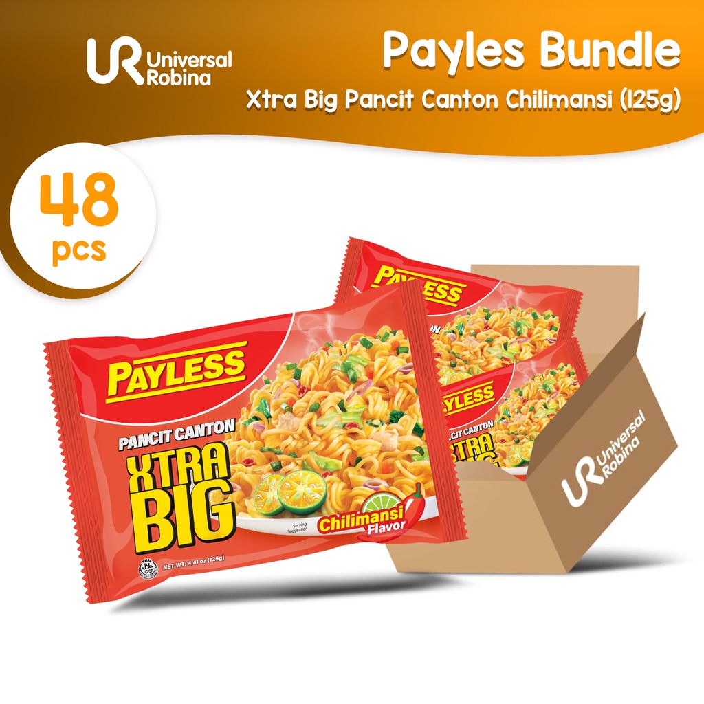 Payless Xtra Big Pancit Canton Chilimansi (125g) - 48 pcs | Shopee ...