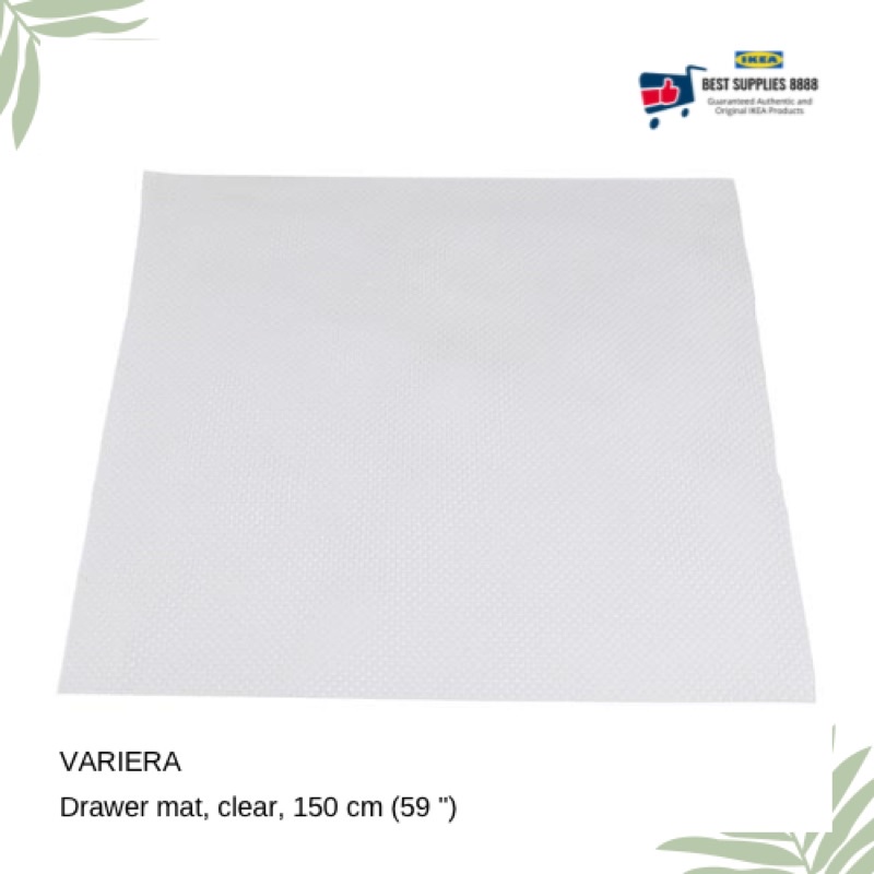 VARIERA drawer mat, clear, 59 - IKEA