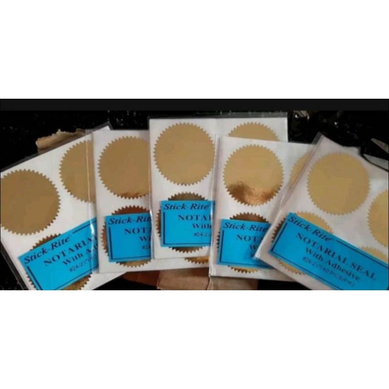 ♀NOTARIAL SEAL 23 & 24 ( 40 PCS ) Shopee Philippines