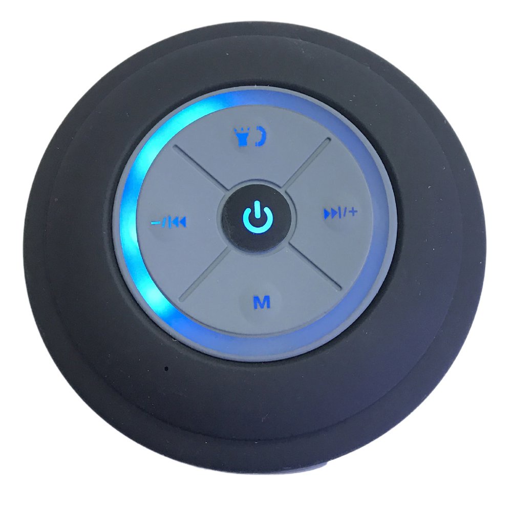 Q9 Wireless Portable Shower Subwoofer Speaker With LED Light Waterproof