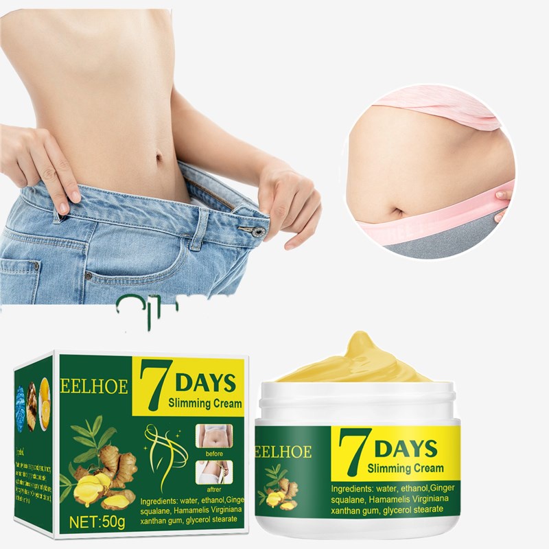⊙ Eelhoe 7Days Ginger Slimming Cream Anti Cellulite Fat Burning