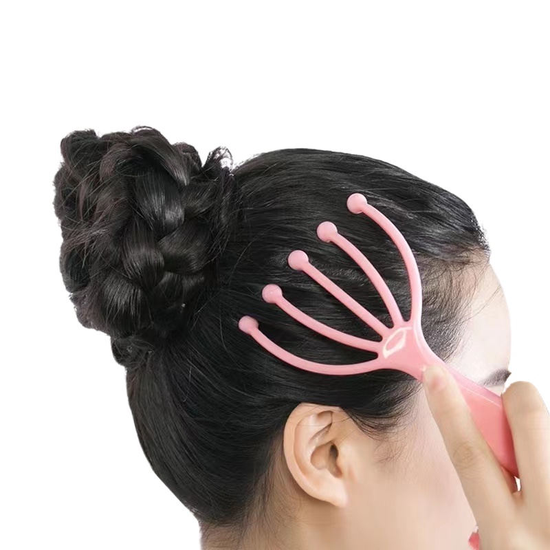 ln stock Scalp Massager Steel Ball Head Massage Relaxation Five Finger