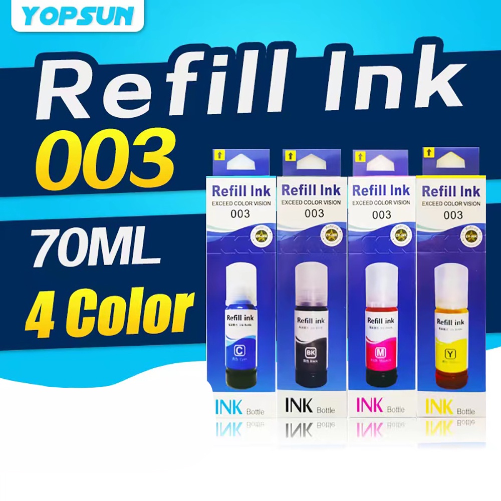 003 Refill Ink Premium Compatible For Inkjet Printer Ink 70ML | Shopee ...
