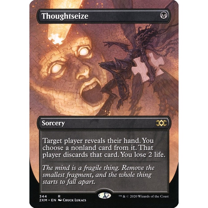 MTG Proxy Card - Thoughtseize (Borderless) | Double Masters (2XM ...