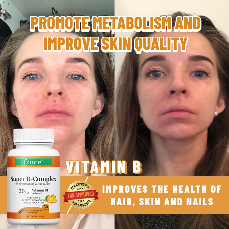 new☍FORCE Super B Complex, including Vitamin C and B1, B2, B6, B12