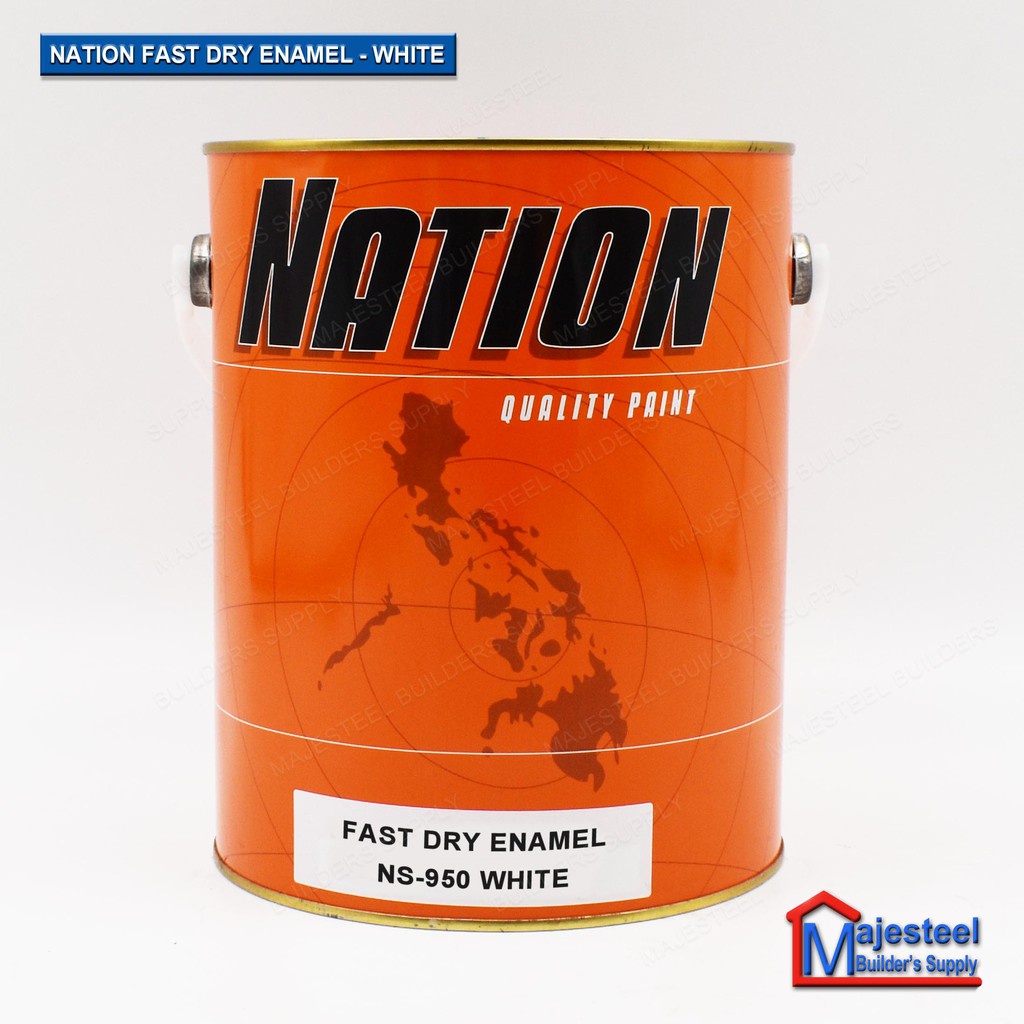 ⊕Nation® Fast Dry Enamel Paint for Interior & Exterior Wood and Metal ...