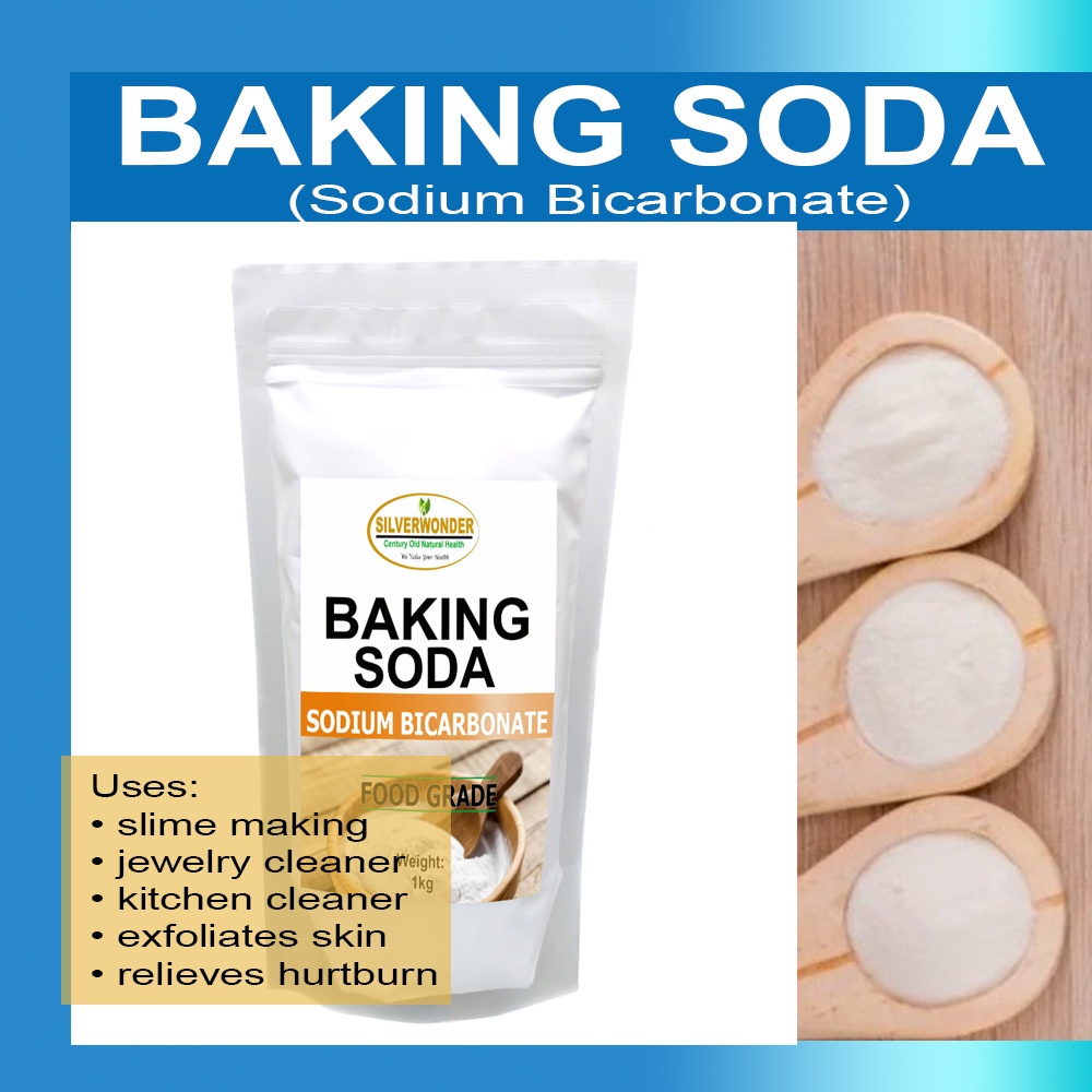 ☇Bundles Food Grade Baking Soda Sodium Bicarbonate 1kg/2kgs / 3kgs