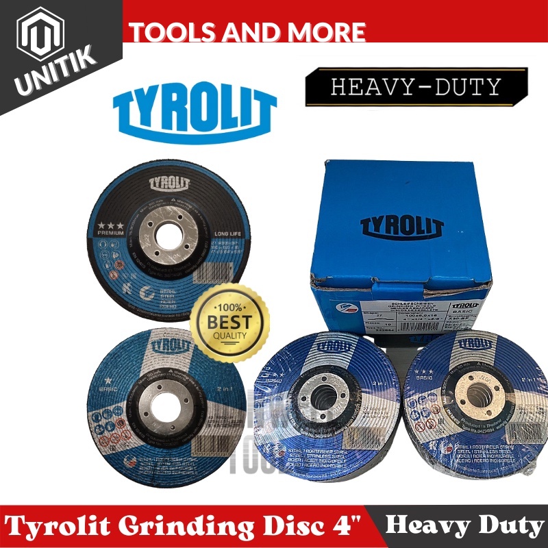 ♕Tyrolit Grinding Disc 4" Heavy Duty Basic / Premium Grinding Wheel