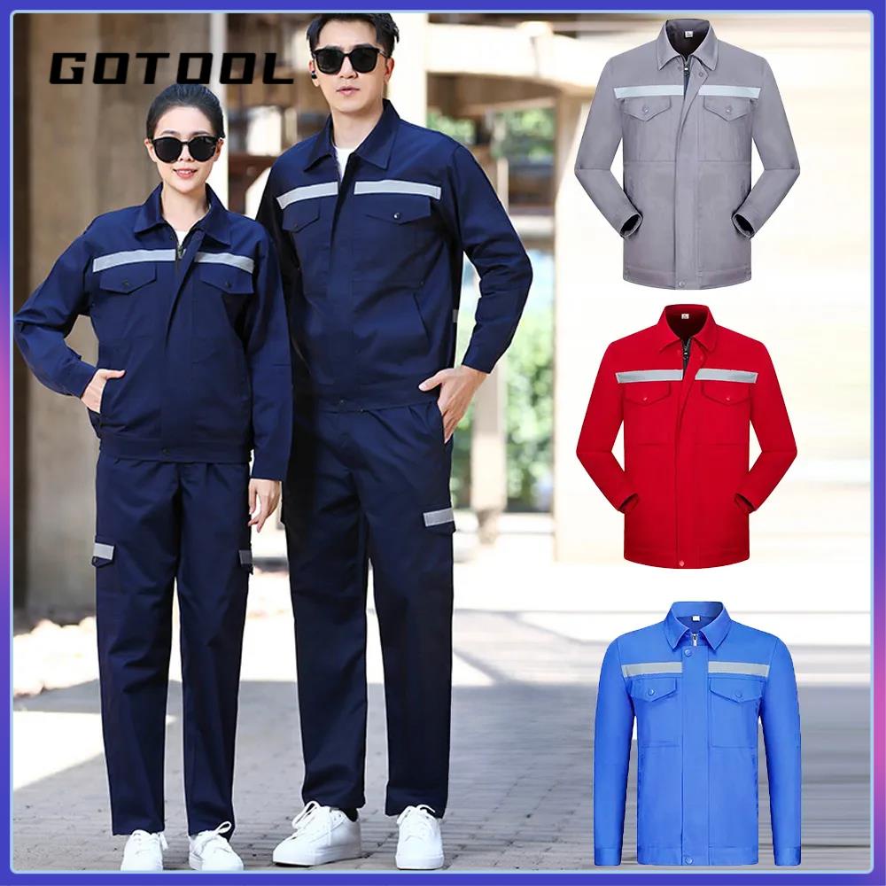 Gotool Ppe Baju Safety Jacket Long Sleeve Men Women Protectionclothing