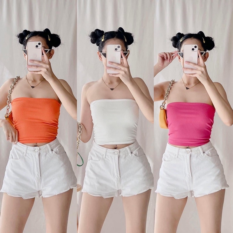 Tube Bandeu Sexy Crop Top For Women | Shopee Philippines