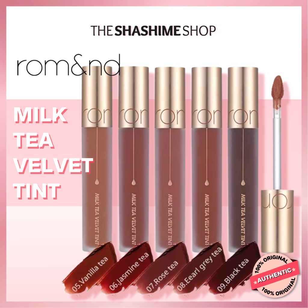 ☾✘ROMAND Milk Tea Velvet Lip Tint (Rom&nd)