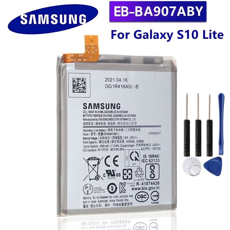 ♟ Samsung Original Replacement Battery Eb Ba907aby For Samsung Galaxy S10 Lite 4500mah Phone 7537