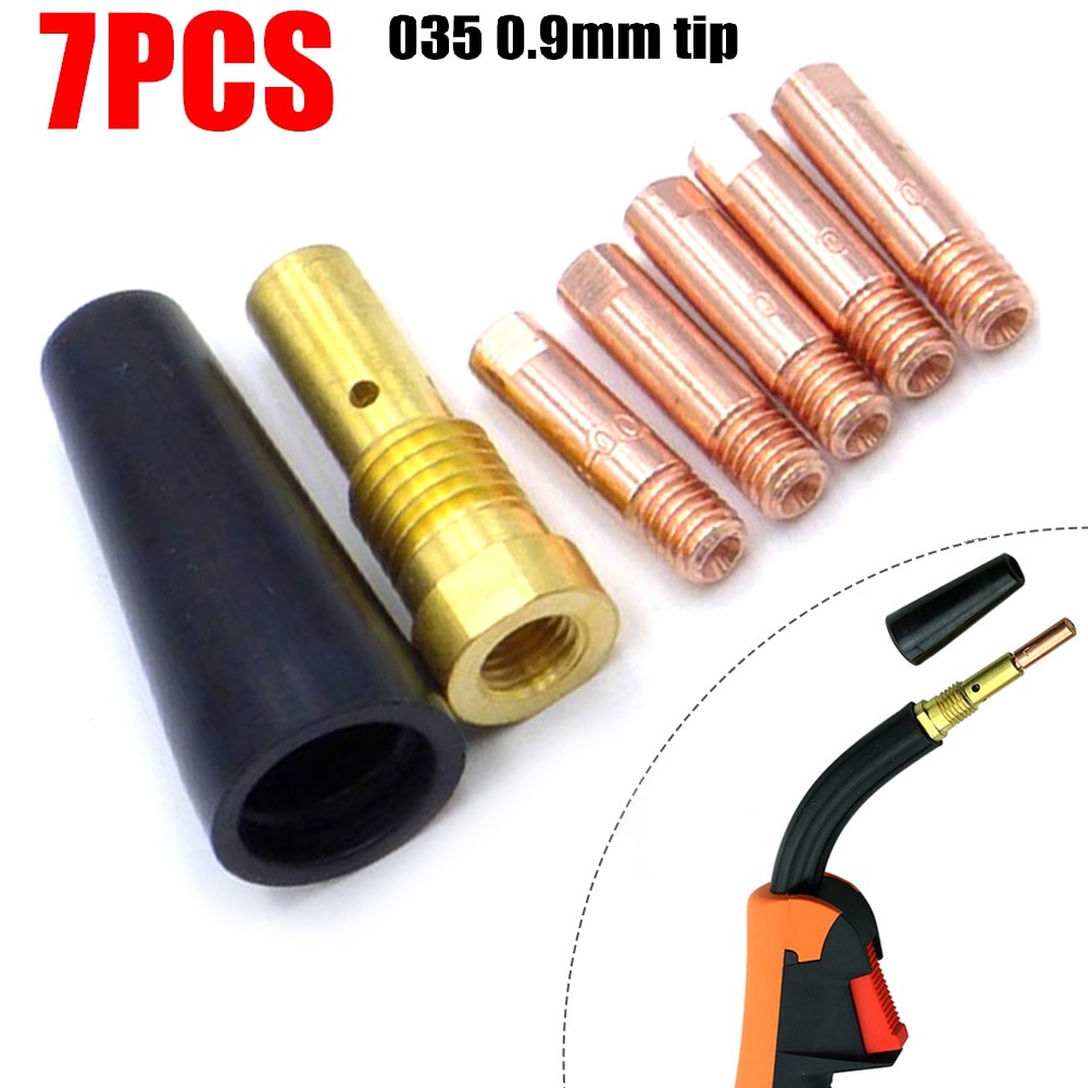 7PCS Gasless MIG Welder Nozzle Tips Fit Century FC90 FluxCored Wire