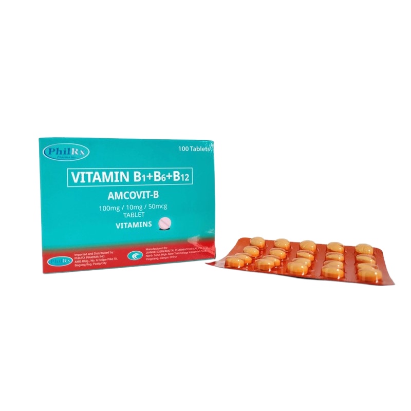NEW2023㍿AMCOVIT B Vitamin B Complex ( B1, B6 , B12 ) 100mg/10mg
